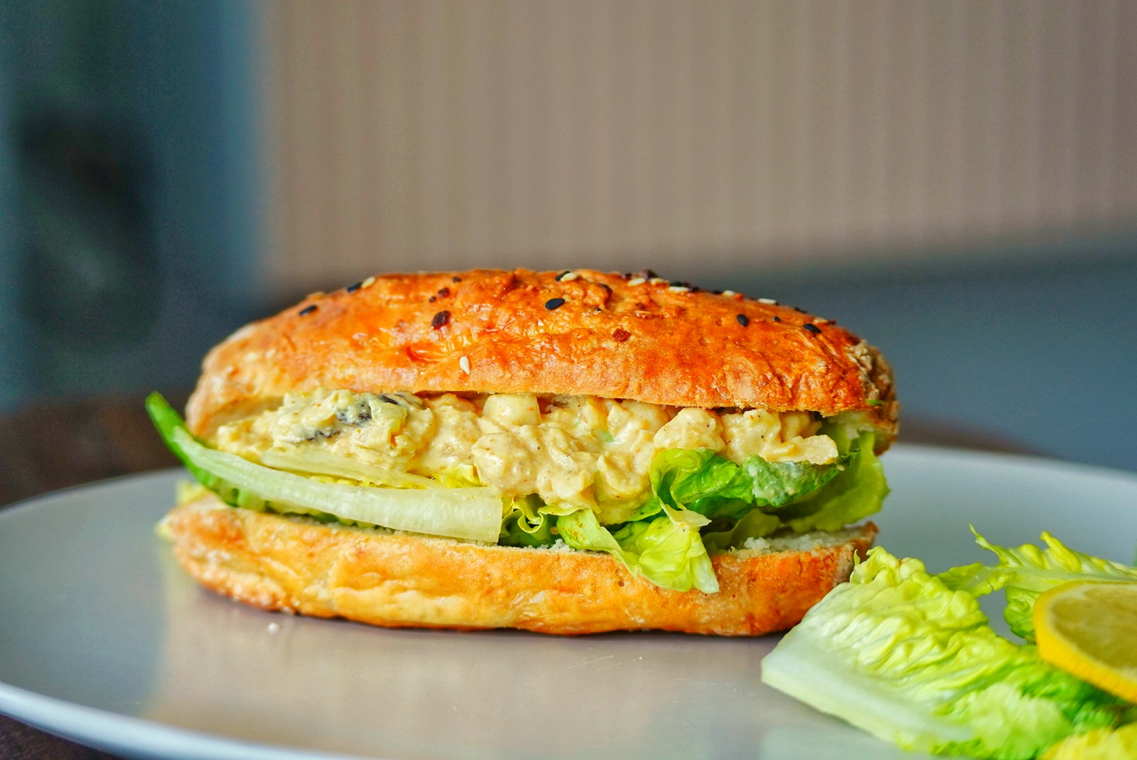 Coronation Chickpea Cottage-Cheese Rolls